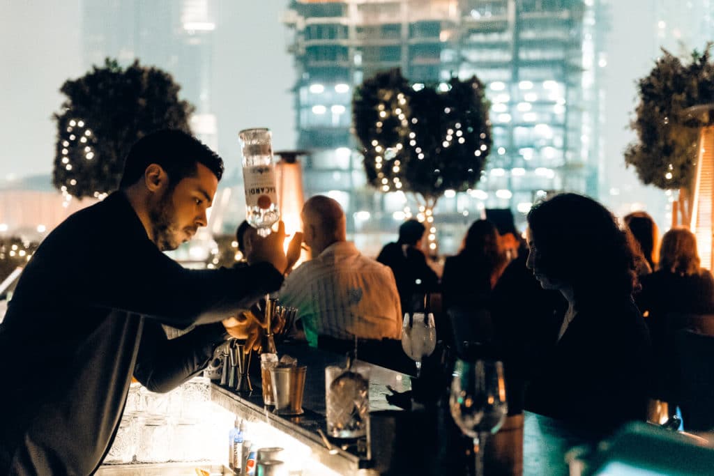 Treehouse Dubai bar barman